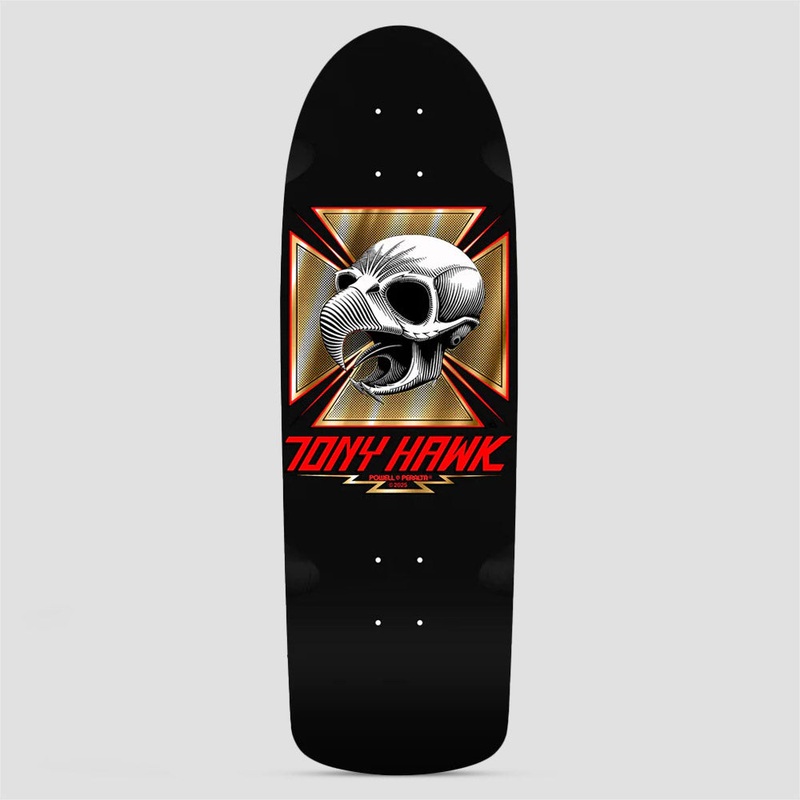 Bones Brigade 10.0 Tony Hawk Series 16 Skateboard Deck Black / Gold