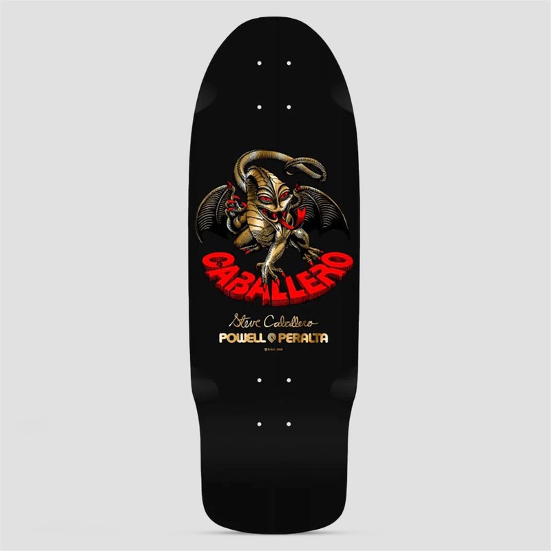 Bones Brigade 10.09 Steve Caballero Series 16 Skateboard Deck Black / Gold