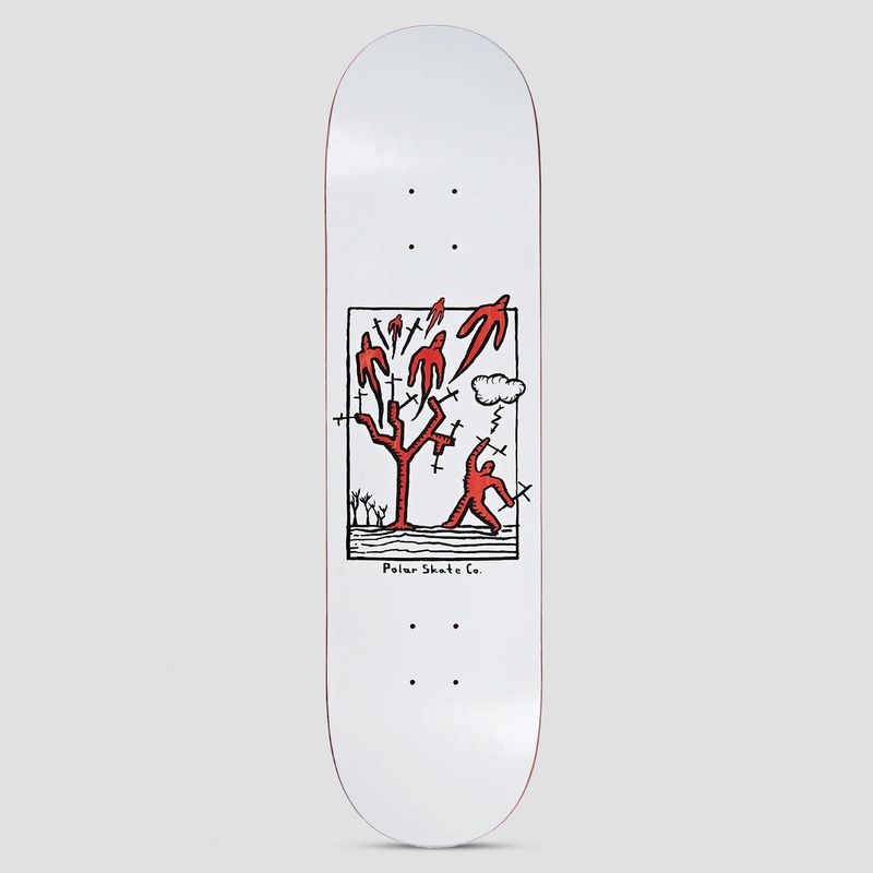 Polar 7.875 Team Heaven White Skateboard Deck