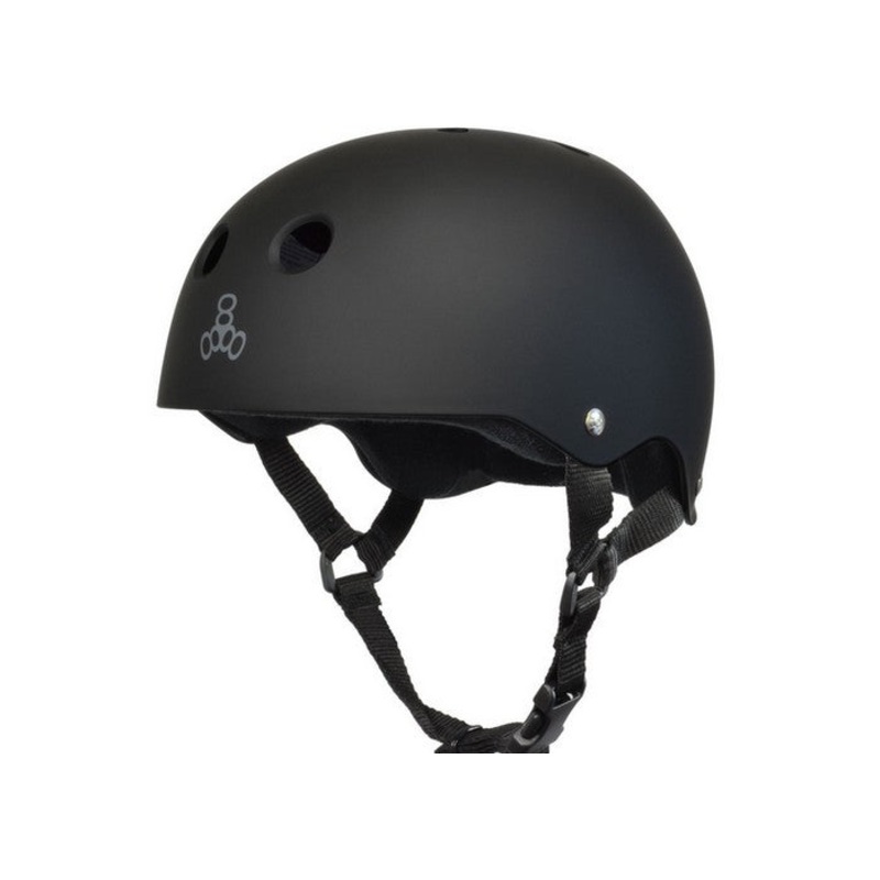 Triple 8 Sweatsaver Helmet All Black Rubber X-Small