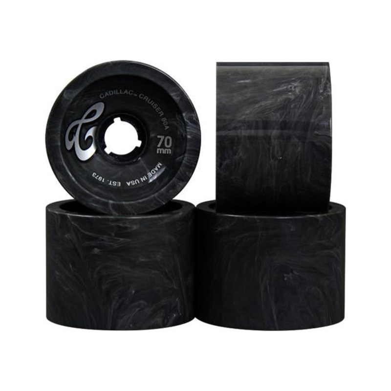 Cadillac Cruiser Black Marble 70MM 80a Longboard Wheels Cruiser