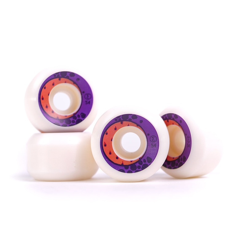 Preduce Passion Fruit Conical Skateboard Wheels 54mm 101a