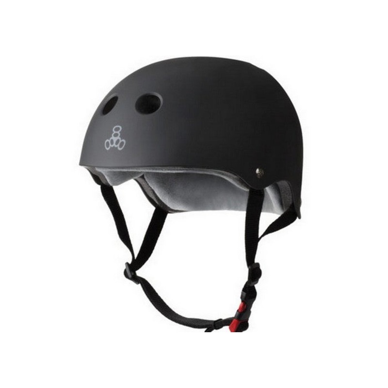 Triple 8 Certified Sweatsaver Helmet Black Rubber X-Small / Small