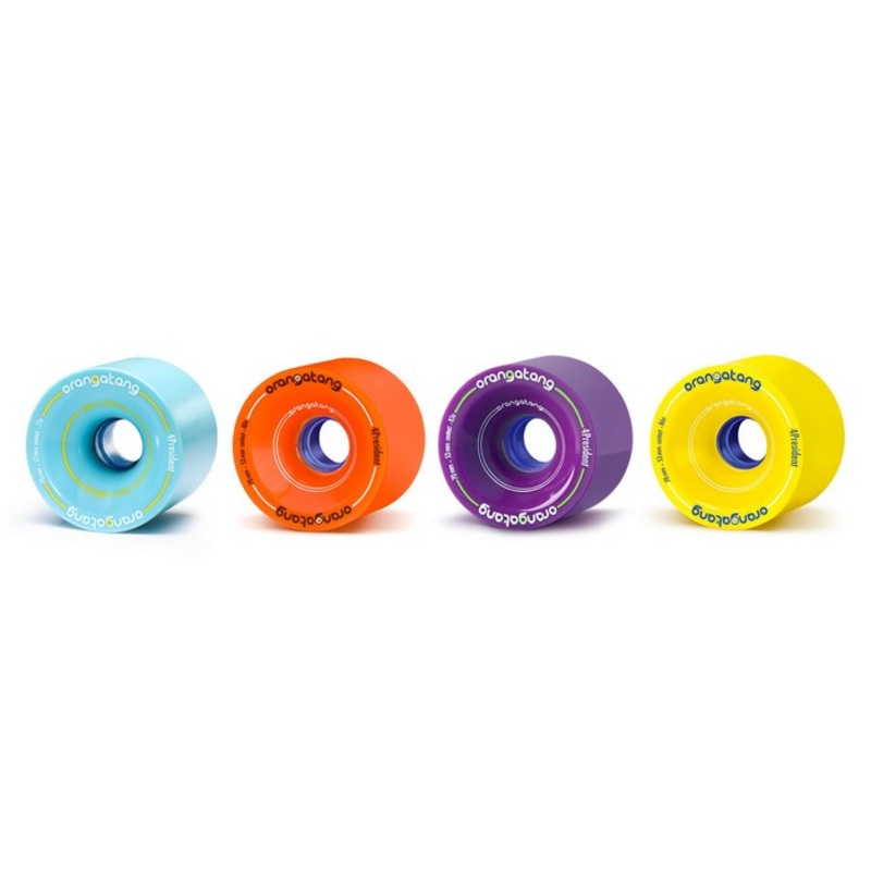 Orangatang 4 President 70MM Longboard Wheels 77a Blue
