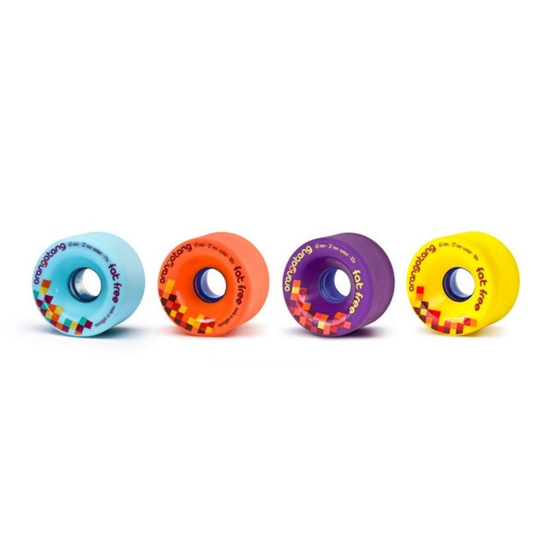 Orangatang Fat Free 65MM Longboard Wheels 77a Blue