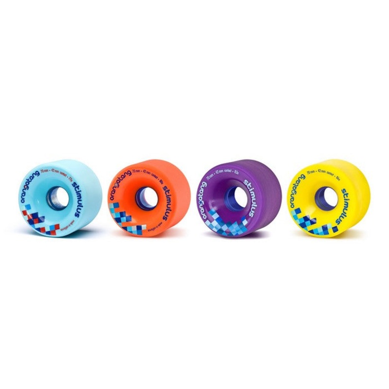 Orangatang Stimulus 70MM Longboard Wheels 77A Blue