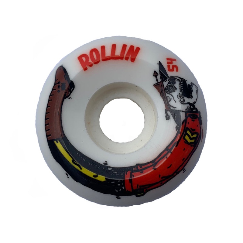 Rollin X Momentum Mountie 52MM & 54MM Conical Skateboard Wheels White 52MM