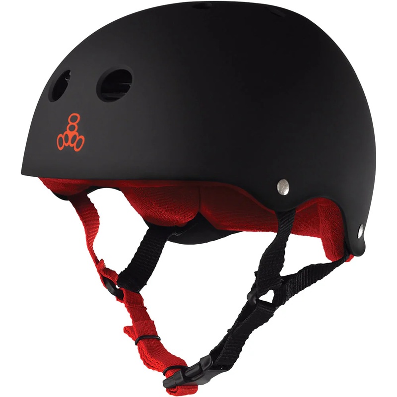 Triple 8 Sweatsaver Helmet Black Matte/Red L