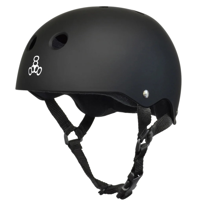Triple 8 Sweatsaver Helmet Black Matte/White S