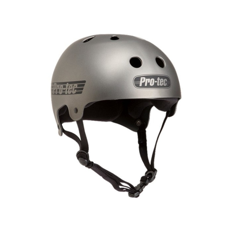 Pro-Tec Old School Skate Matte Metallic Gunmetal Helmet X-Small