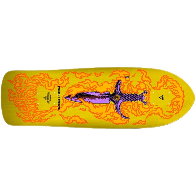 Powell Peralta Bones Brigade Series 15 Guerrero 9.75″ Yellow Skateboard Deck 9.75″