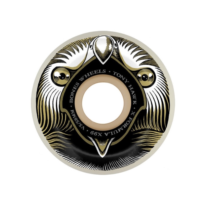 Bones X-Formula Hawk Beak & Destroy V5 Sidecut 99A 58MM/60MM Skateboard Wheels 58MM
