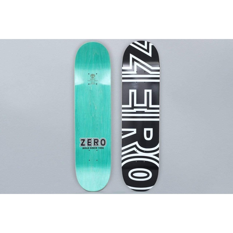 Zero 7.75 Bold Skateboard Deck Black / White