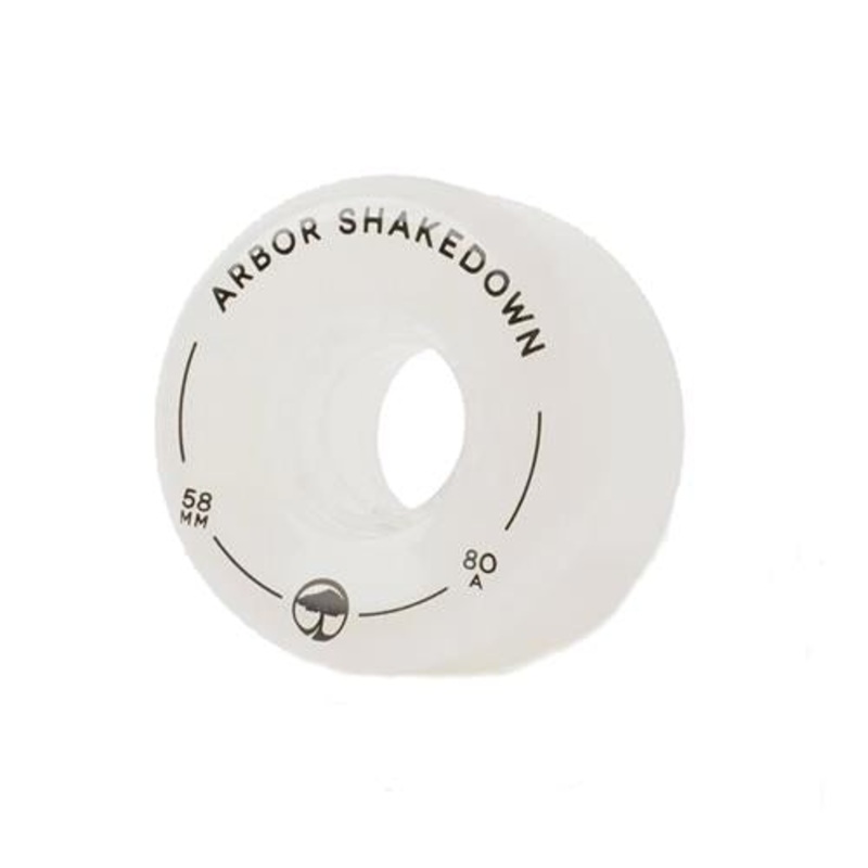 Arbor Shakedown Ghost 58mm 80A White Wheel Pack