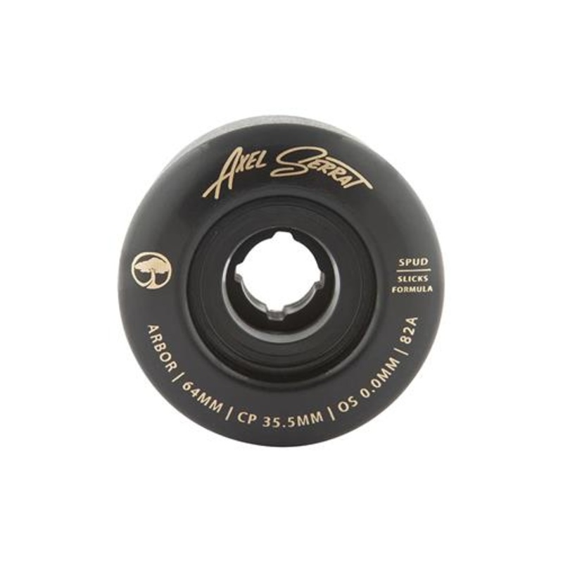 Arbor Spud Axel Serrat 64mm 82A Black Wheel Pack