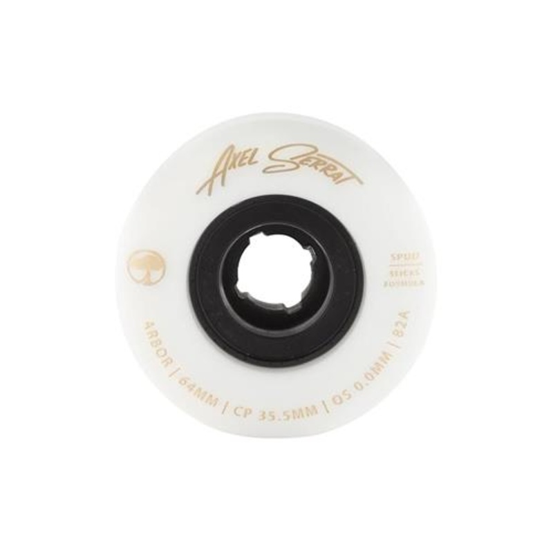 Arbor Spud Axel Serrat 64mm 82A White Wheel Pack
