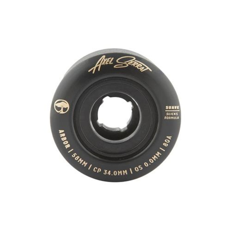 Arbor Suave Axel Serrat 58mm 80A Black Wheel Pack