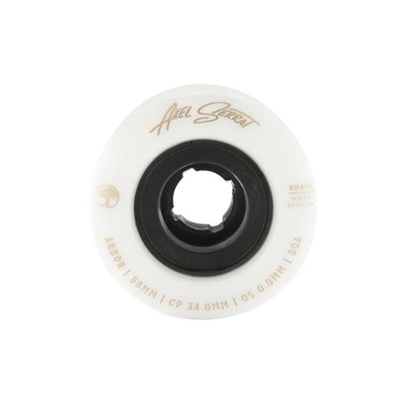 Arbor Suave Axel Serrat 58mm 80A White Wheel Pack