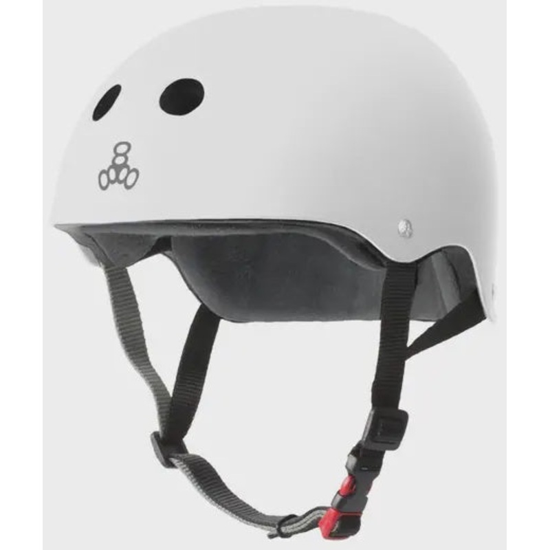 Triple 8 Certified Sweatsaver Helmet – Matte White XS/SM