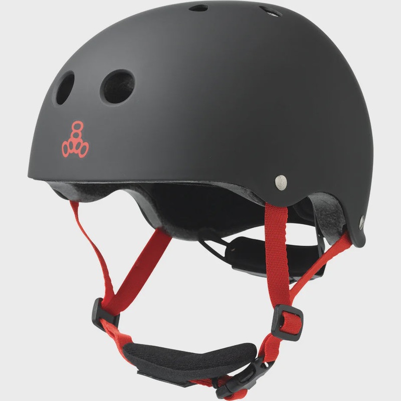 Triple 8 Lil 8 Dual Certified Helmet w/EPS – Black Matte YL