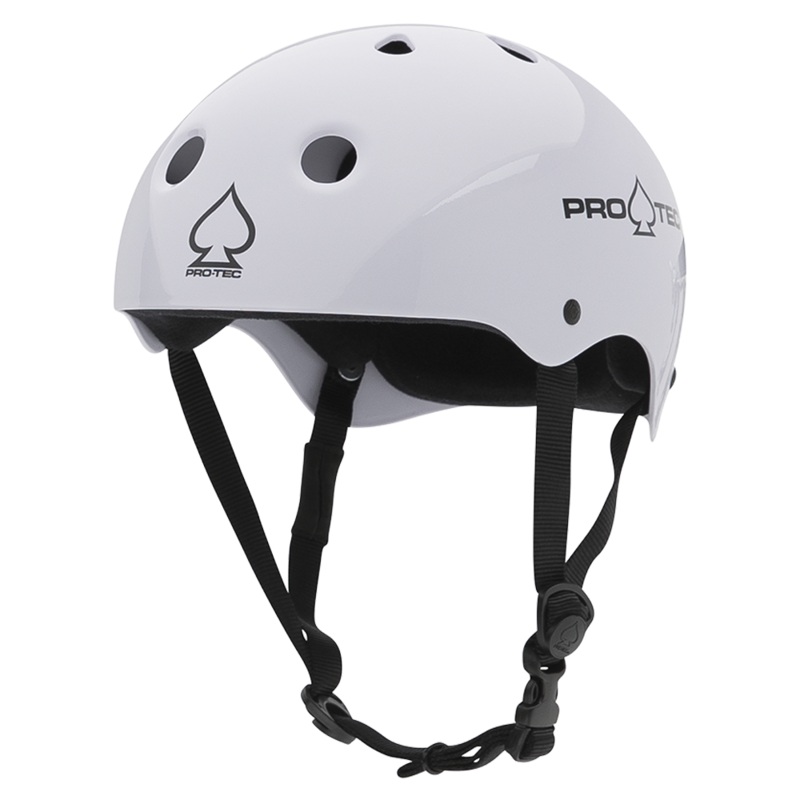 Pro-Tec Classic Skate Helmet – Gloss White X-Small