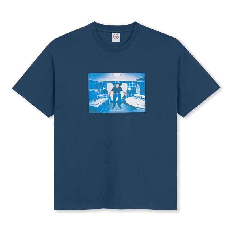 Tee Angel Man XS Grey Blue