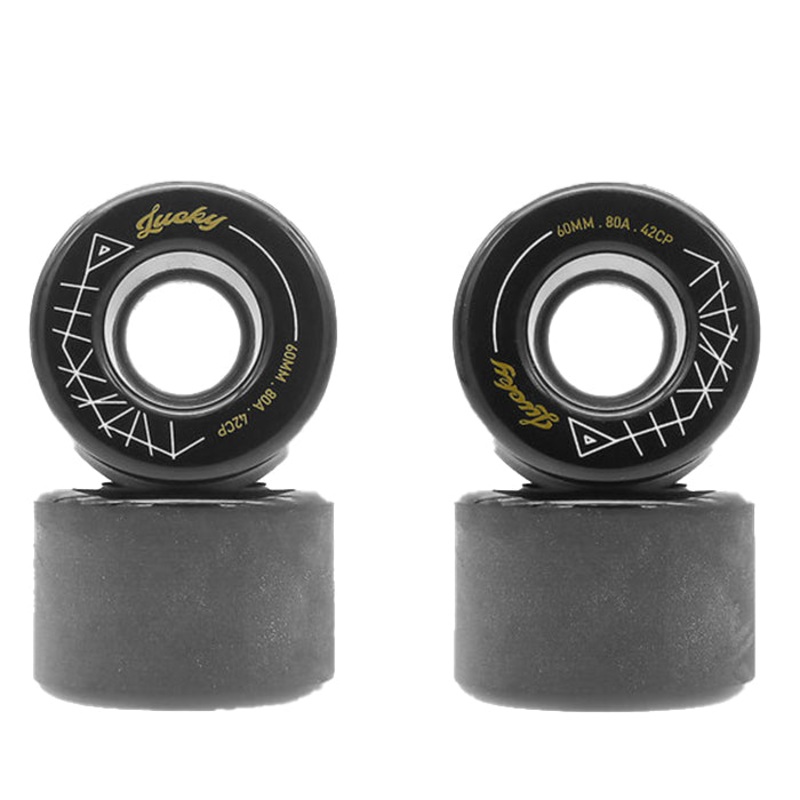TRAVELOL LUCKY LONGBOARD WHEELS 60MM – BLACK
