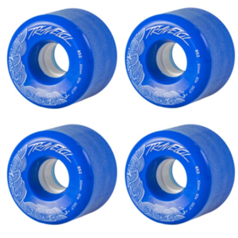 TRAVELOL LUCKY LONGBOARD WHEELS 60MM – BLUE