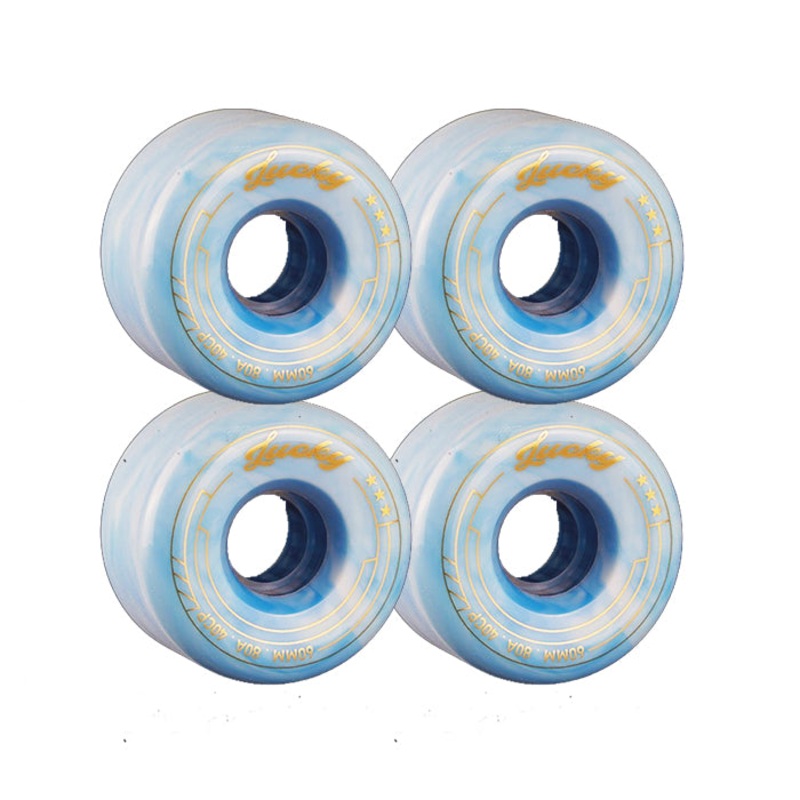 TRAVELOL LUCKY LONGBOARD WHEELS 60MM – PALE BLUE