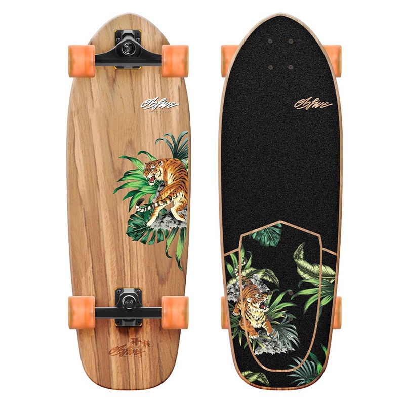 OBFIVE 31″ SURF SKATE CRUISER – PSYCHED TIGER