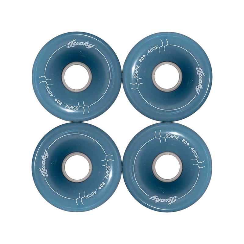 TRAVELOL LUCKY LONGBOARD WHEELS 65MM – DARK BLUE