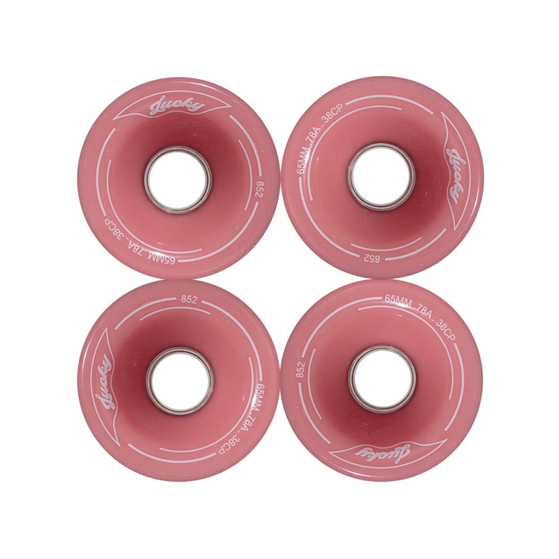 TRAVELOL LUCKY LONGBOARD WHEELS 65MM – PINK