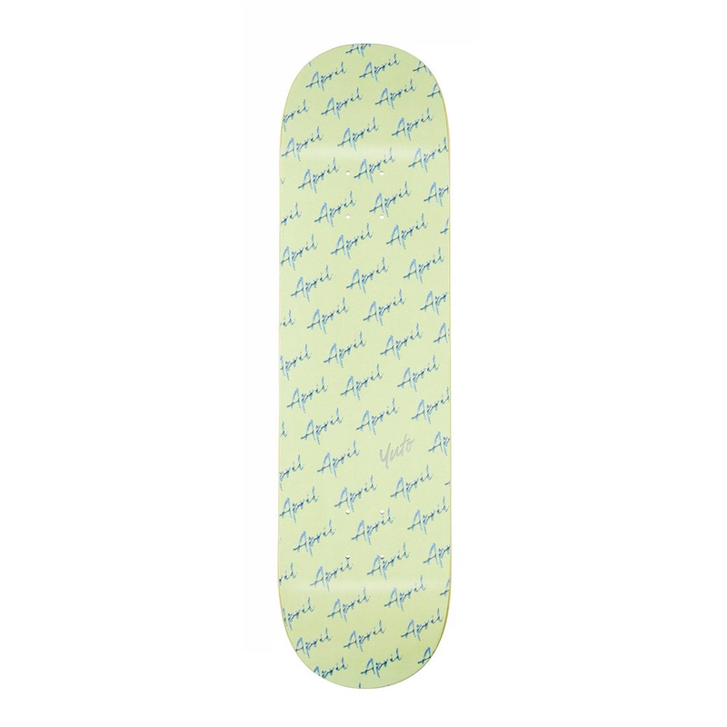 April – Yuto Script Logo deck – 8.25″