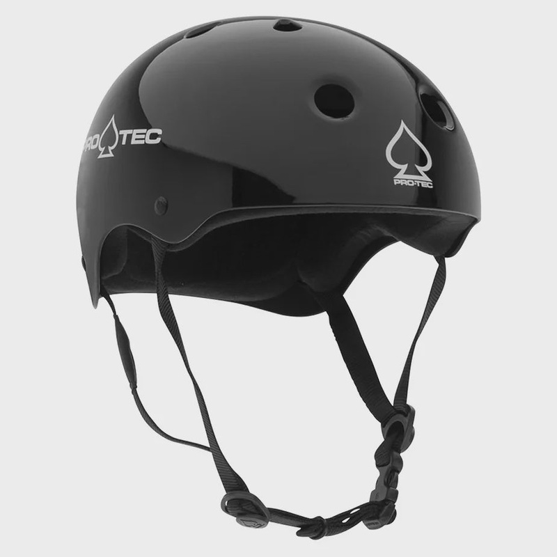 Pro-Tec Classic Skate Helmet – Gloss Black X-Small