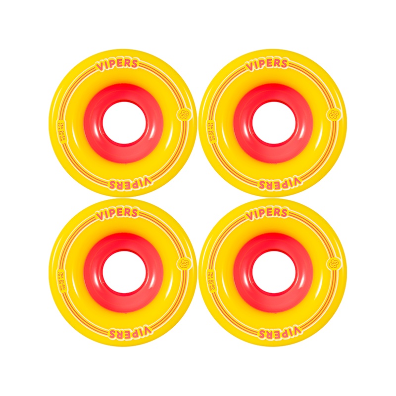 88WHEEL 70MM VIPER FREERIDE WHEELS 76A – YELLOW