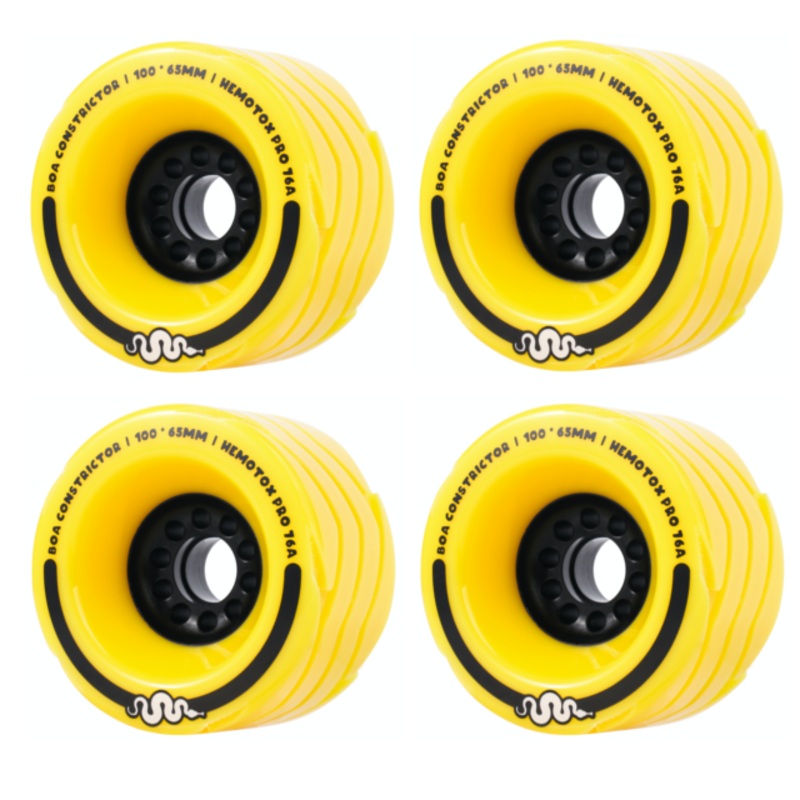 BOA CONSTRICTOR 100MM RACE WHEELS 76A – YELLOW STAGE 5 FANG