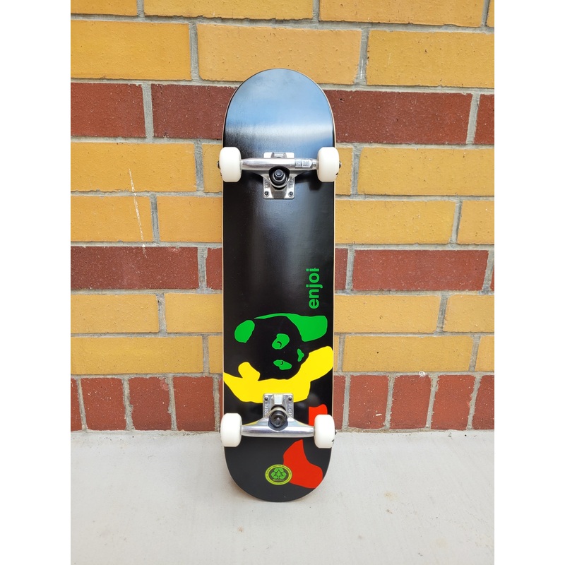 Enjoi Rasta Panda Skateboard 7.75