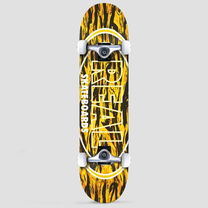 Real 7.3 Stealth Oval Complete Skateboard Yellow