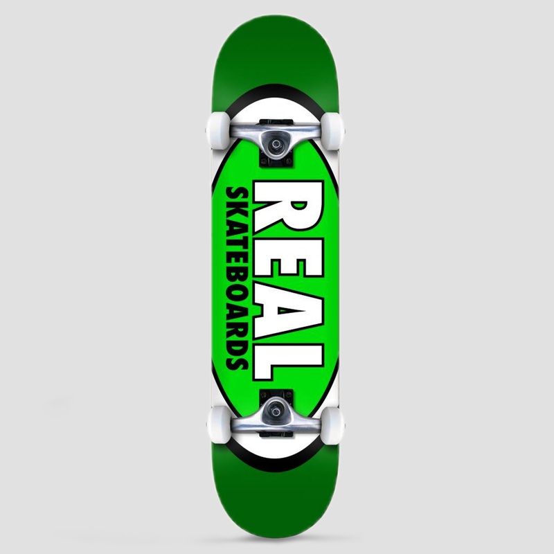 Real 8 Classic Oval Complete Skateboard Green