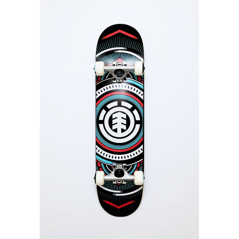 Element Hatched Red/Blue skateboard 7.75