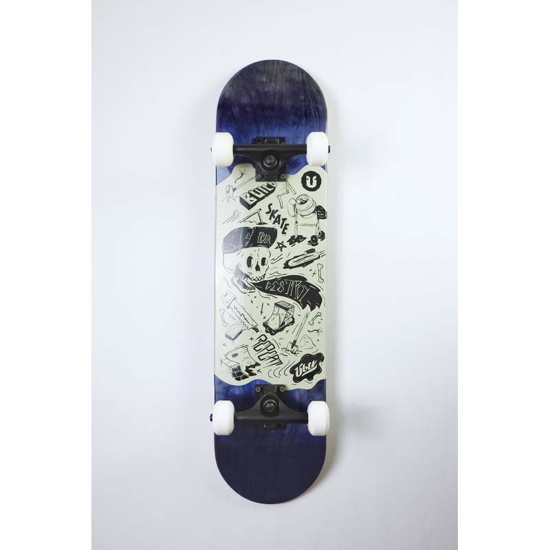 Uber DIY Blue Skateboard 7.75