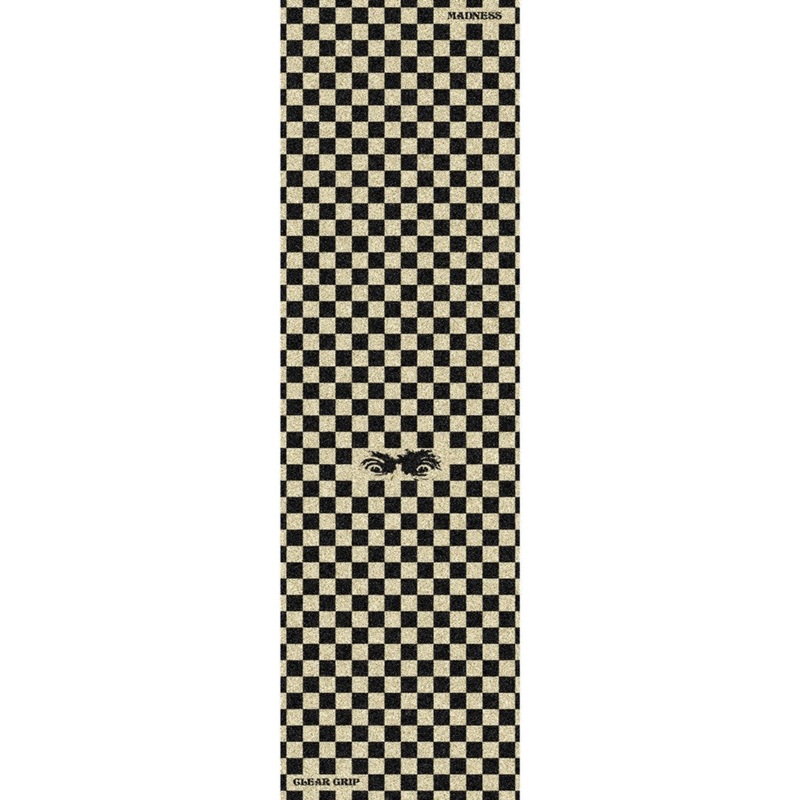 Madness Checkered View Clear Griptape 10″
