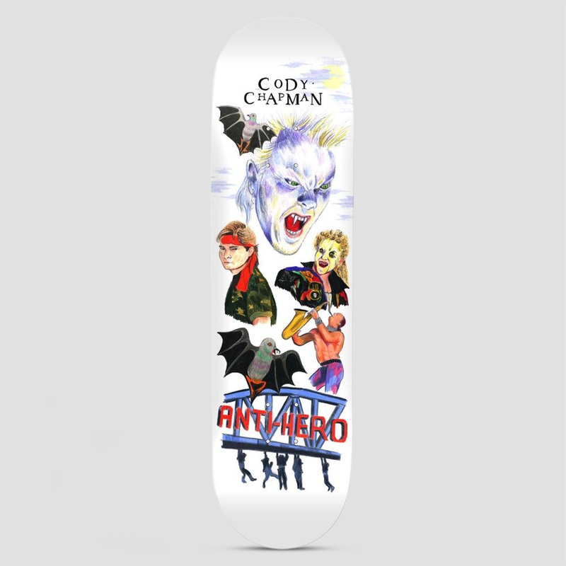 Anti Hero 8.5 Cody Chapman Still Believe Skateboard Deck White