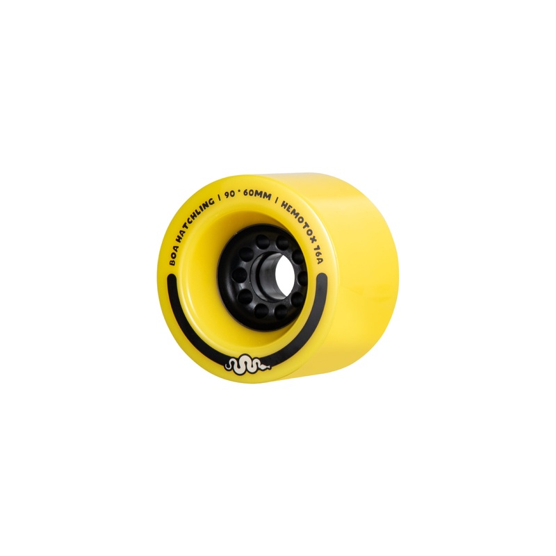 Boa Hatchling V3 90mm 76A Yellow longboard Wheels 90mm