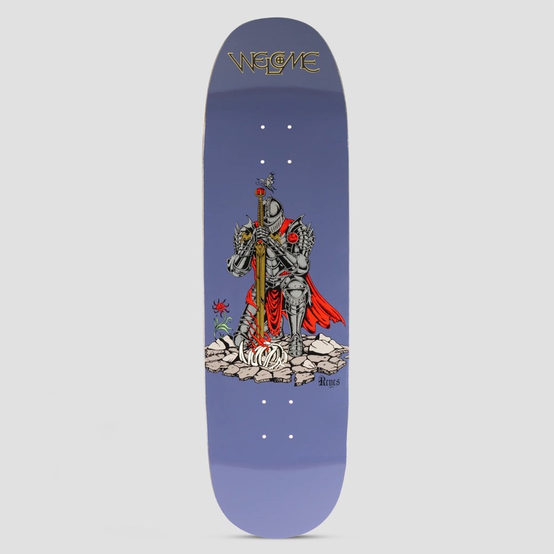 Welcome 9.0 Paladin Ryan Reyes Pro Model on Baculus 2.0 Skateboard Deck Purple / Gold Foil