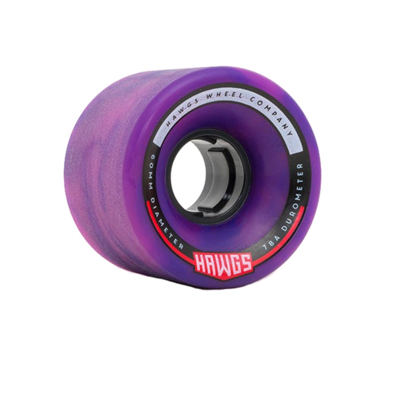 Hawgs Wheels Chubby 60mm 78a (Purple/Pink Swirl)