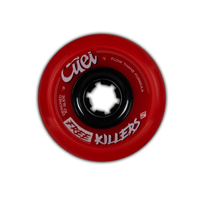 Cuei Free Killers Power Thane Red & Black 73mm 80a Stoneground