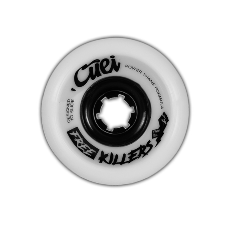 Cuei Free Killers Power Thane White & Grey 73mm 75a Stoneground