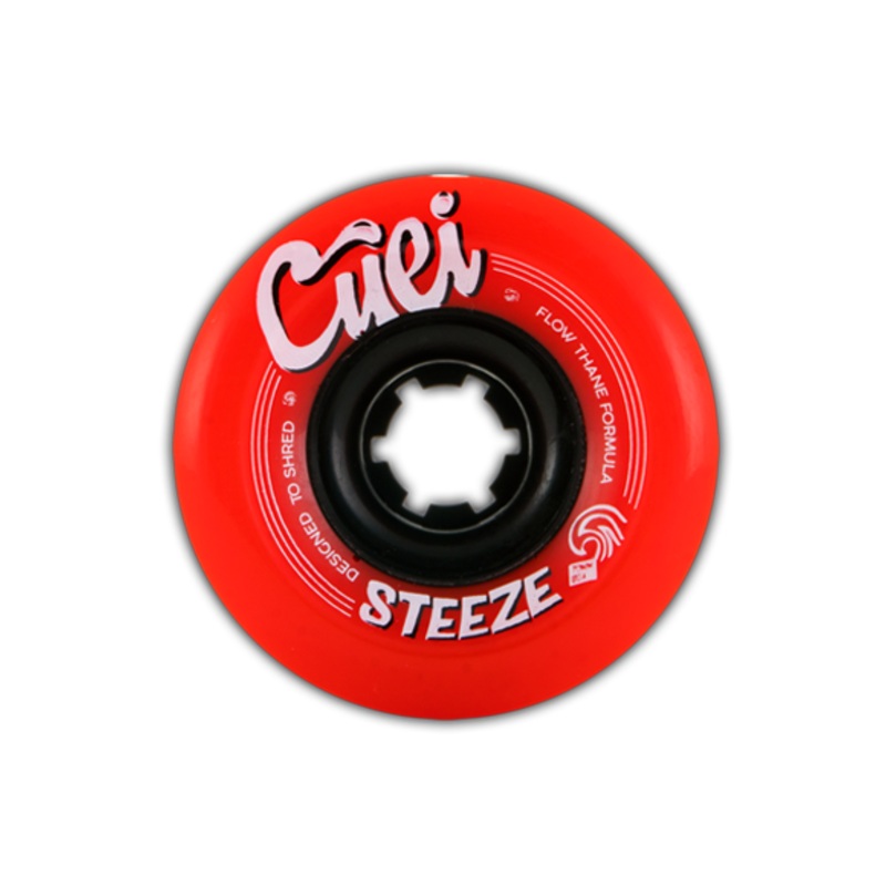 Cuei Steeze Freeride Red & Black Stoneground 70mm 80a