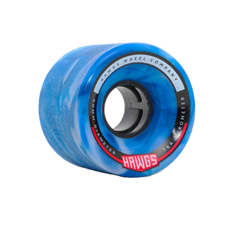 Hawgs Wheels Chubby 60mm 78a (Blue/White Swirl)